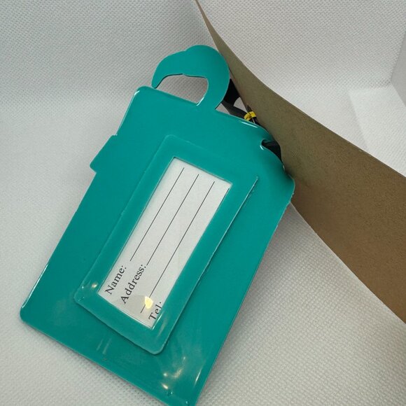 (2) Flamingo with Camera Silicone PVC Luggage Tags - Picture 3 of 3